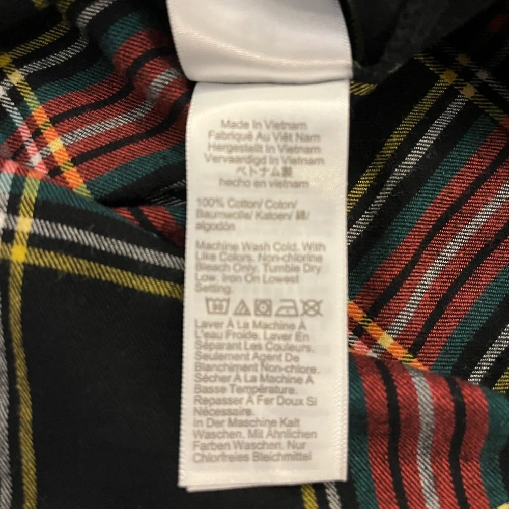 J. Crew Lightweight Flannel Black and Red Plaid Shirt - Picture 8 of 9